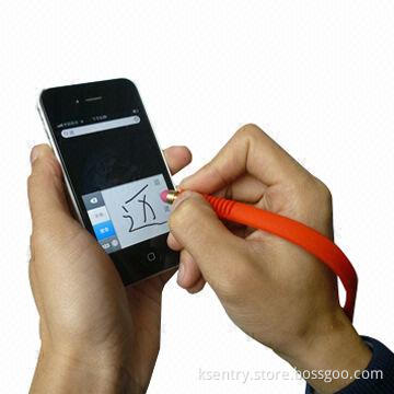 Silicone Wristband Touch Stylus Pen for iPhone 5/iPad/Samsung S3/S4/Note/Tablet PC/MID/Mobile Phone